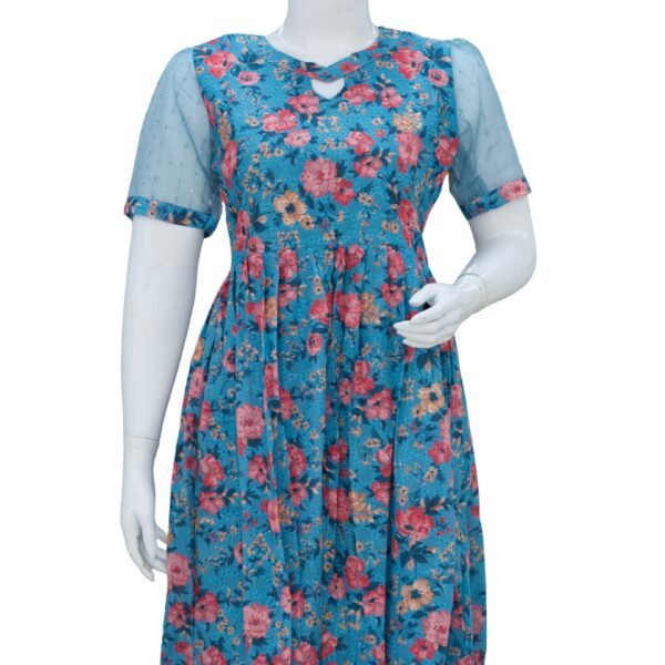 HOCOBA BLUE UMBERLLA KURTI-C111