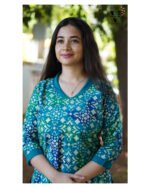 RAMAR BLUE CHANDHERI COTTON SALWAR SUIT-BST21