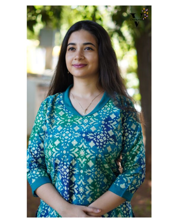 RAMAR BLUE CHANDHERI COTTON SALWAR SUIT-BST21