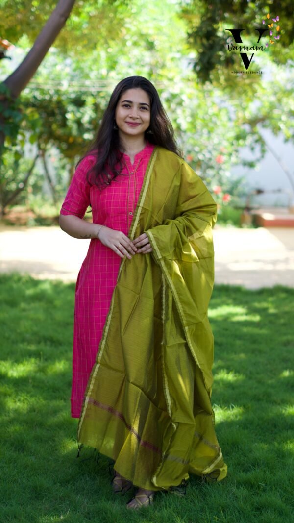 CHECKED PINK &PINK SALWAR SUIT-BST26