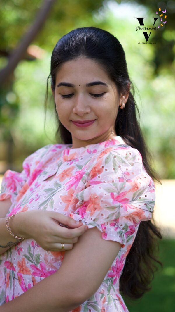 PINK WITH MULTI CLR HOCOBA -C122