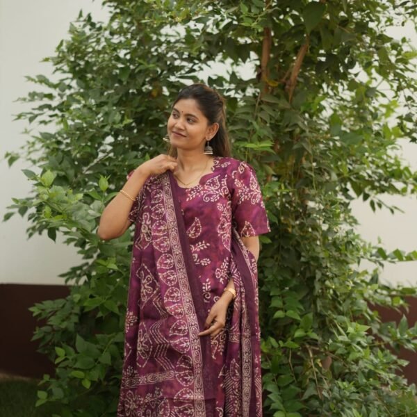 DARK MERON WITH PLAIN PANT-BST88