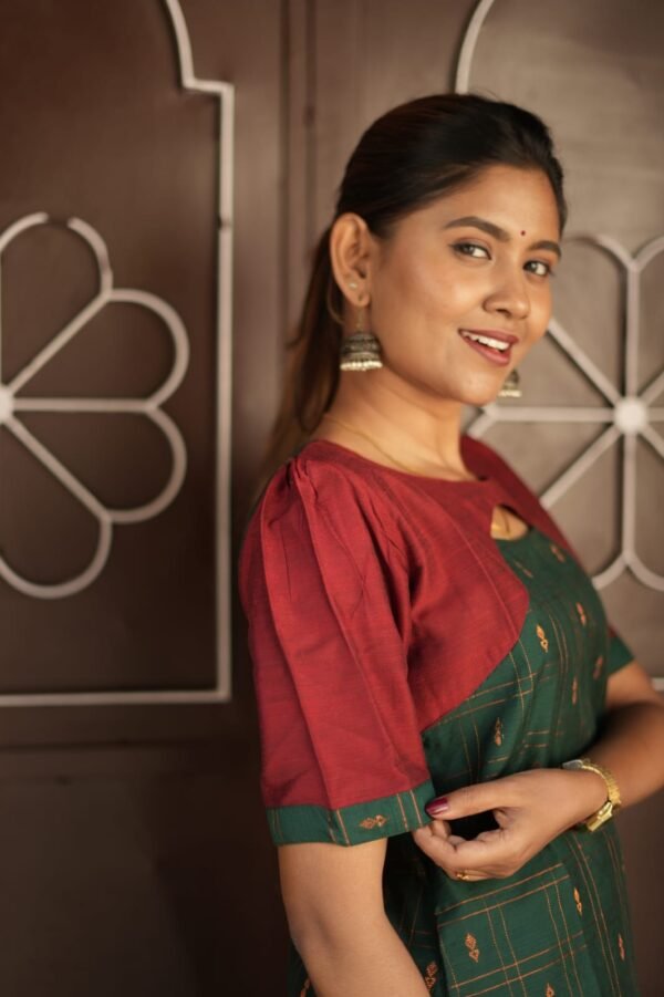 DARK GREEN WITH MERON CLR-CST21