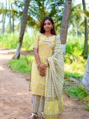 YELLOW AND WHITE FLORAL - BST146