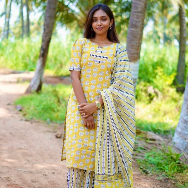 YELLOW AND WHITE FLORAL - BST146