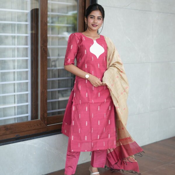 PINK WITH HALF WHITE - BST128